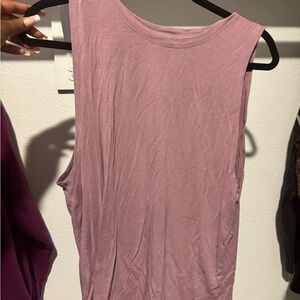 Athleta Dusty Pink Muscle Tee